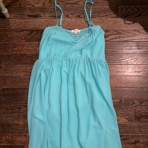 Light blue cami silky dress